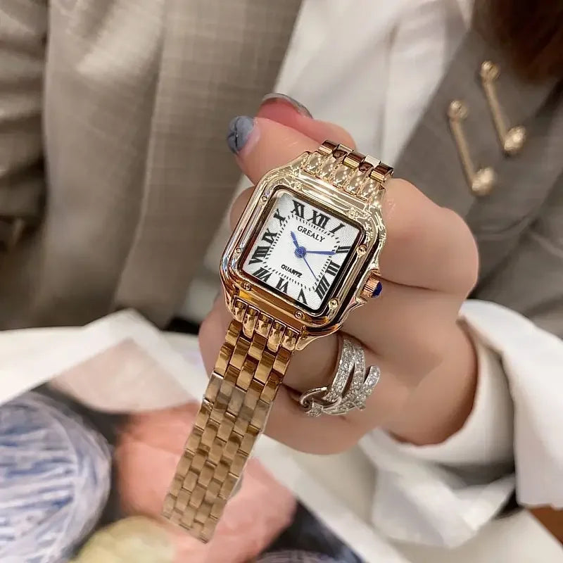 RELÓGIO FEMININO LUXO QUADRADO