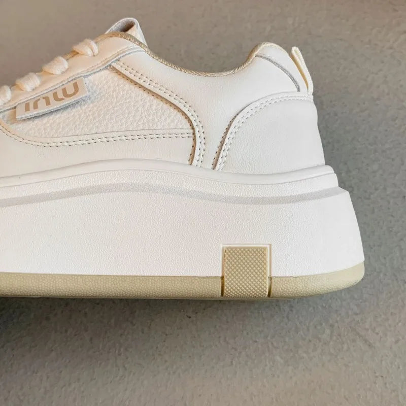 TÊNIS FEMININO PLATAFORMA BRANCO CONFORTO ORTOPÉDICO CASUAL
