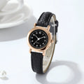 RELÓGIO FEMININO FASHION – MOSTRADOR PEQUENO COM PULSEIRA DE COURO