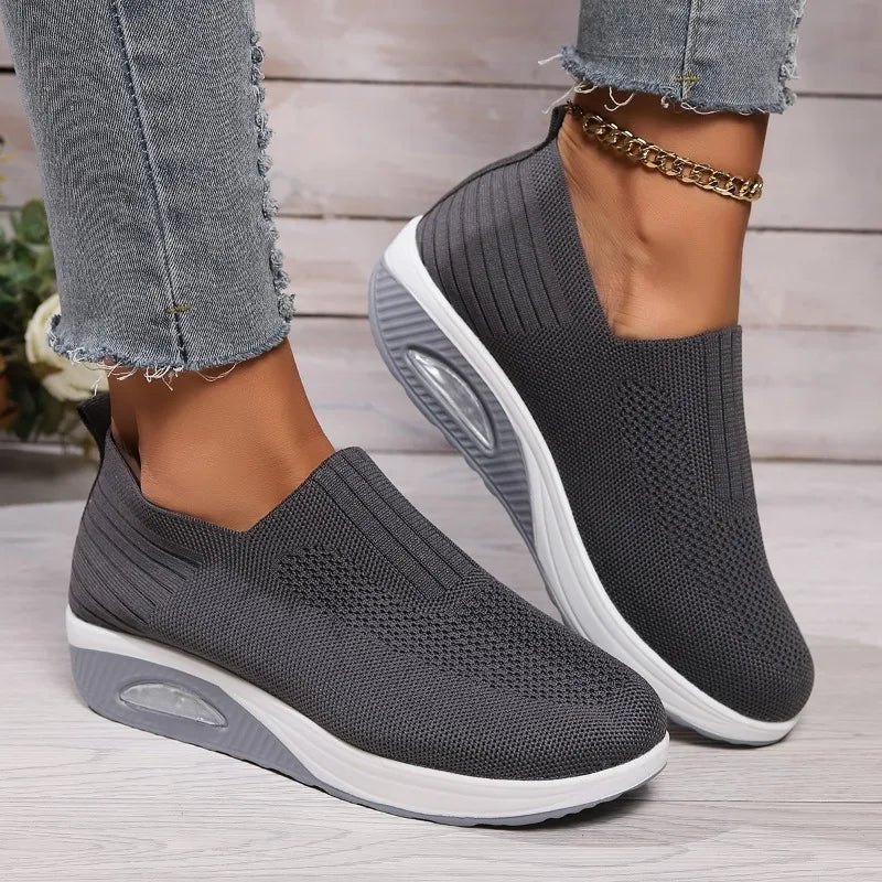 TÊNIS FEMININO ORTOPÉDICO RESPIRÁVEL E SOLA AIR CUSHION