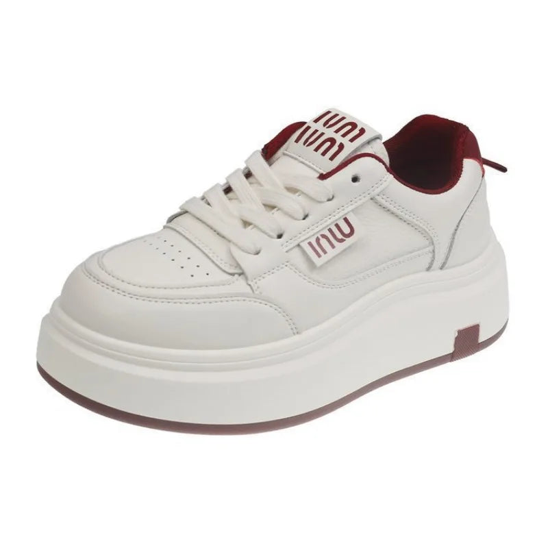TÊNIS FEMININO PLATAFORMA BRANCO CONFORTO ORTOPÉDICO CASUAL
