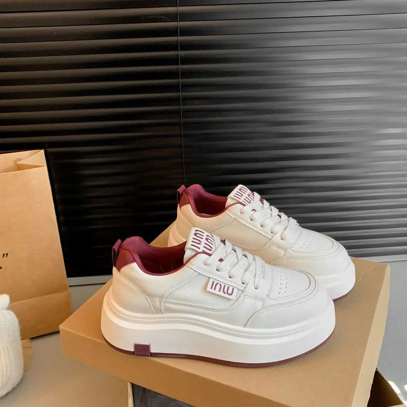 TÊNIS FEMININO PLATAFORMA BRANCO CONFORTO ORTOPÉDICO CASUAL