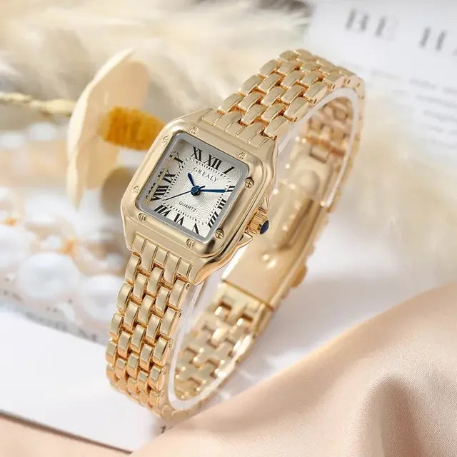 RELÓGIO FEMININO LUXO QUADRADO