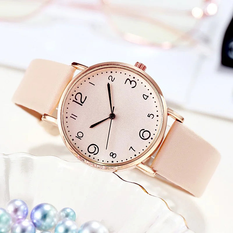RELÓGIO FEMININO QUARTZO COM NÚMEROS ÁRABES
