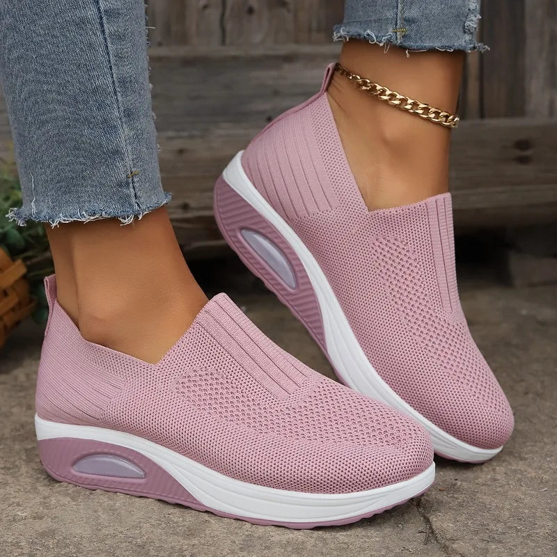 TÊNIS FEMININO ORTOPÉDICO RESPIRÁVEL E SOLA AIR CUSHION