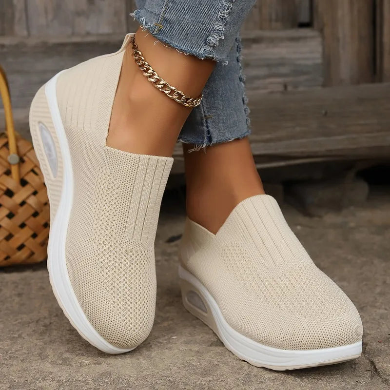 TÊNIS FEMININO ORTOPÉDICO RESPIRÁVEL E SOLA AIR CUSHION